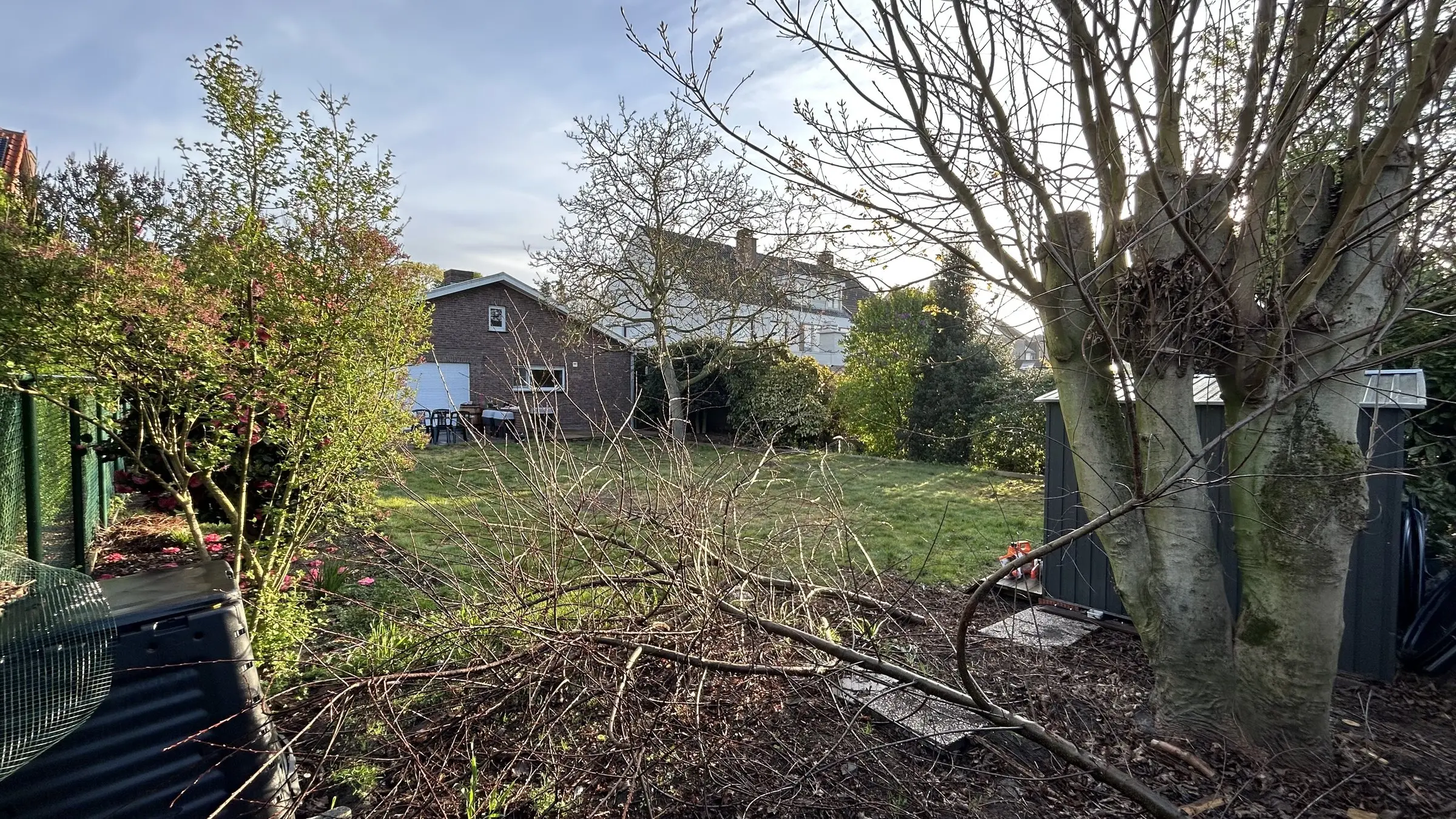 Snoeiafval en gesnoeide bomen in de tuin